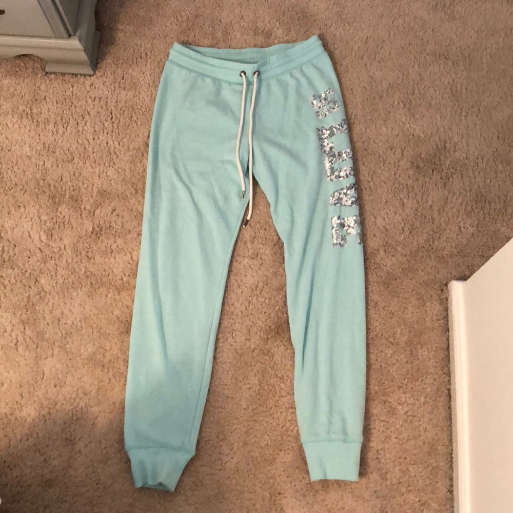 Love Sequined joggers